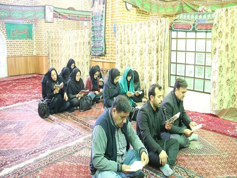 برگزاری زیارت عاشورای خواهران در امامزاده کوه عون بن علی
